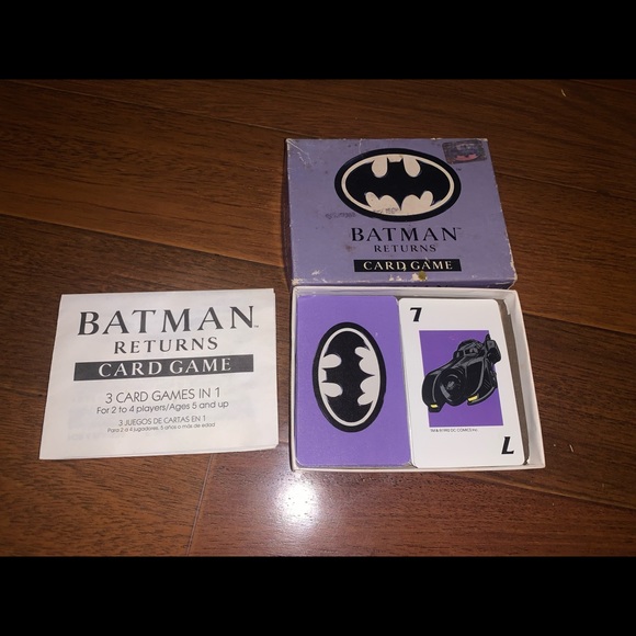 1992 Batman Returns Playing Card Game - Picture 3 of 4